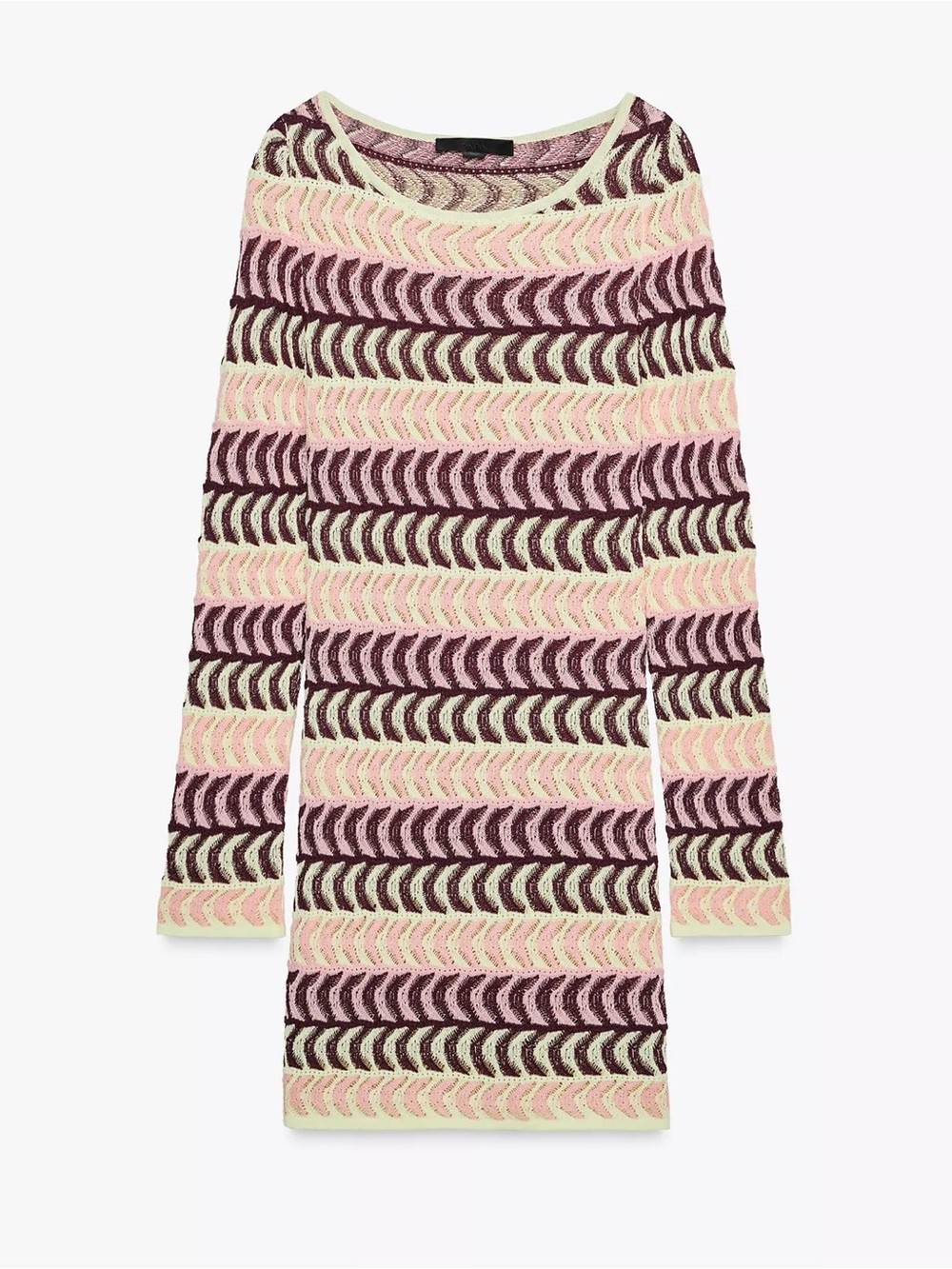 Zara Knit Textured Mini Dress
